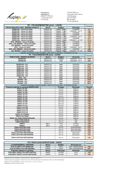 PC - POLIKARBONATNE ploče - LEXAN