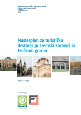 Master plan za turističku destinaciju Sremski Karlovci sa Fruškom