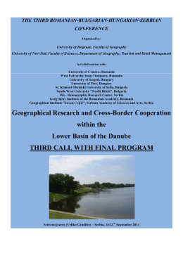 Geographical Research and Cross-Border Cooperation within the
