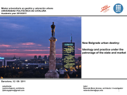New Belgrade urban destiny: Ideology and practice under the