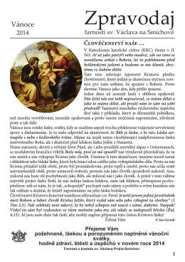 Vánoční zpravodaj - Římskokatolická farnost u kostela sv. Václava