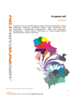 Projekat AIF brošura