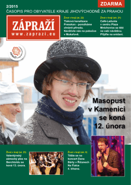 Masopust v Kamenici se koná 12. února