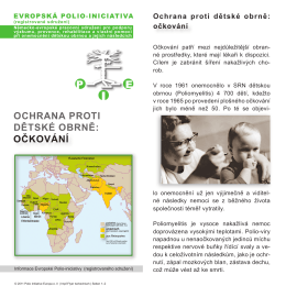 OCHRANA PROTI DĚTSKÉ OBRNĚ: - Polio Initiative Europa eV