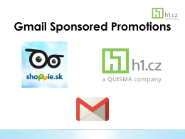 Gmail Sponsored Promotions
