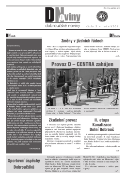 Dobroučské noviny č. 3/2011.