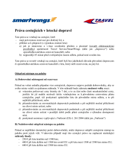 Práva cestujících v letecké doprave (PDF)