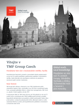 Vítejte v TMF Group Czech