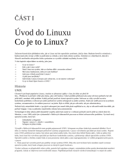 Úvod do Linuxu Co je to Linux?