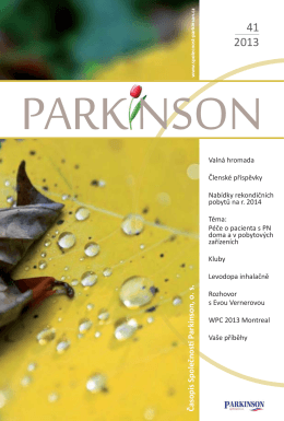 č. 41 - Společnost Parkinson, os