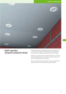 EJOT upevnění stropních izolačních desek