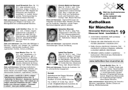 Katholiken für München - Erzbistum München und Freising