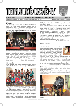 Ozveny 4-2013.pdf - Město Teplice nad Metují