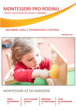 Montessori pro rodinu – červenec 2013