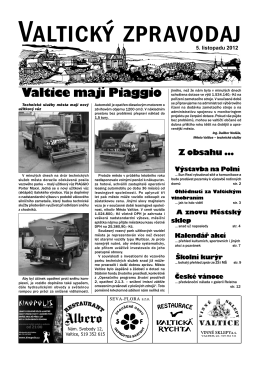 Valtice mají Piaggio