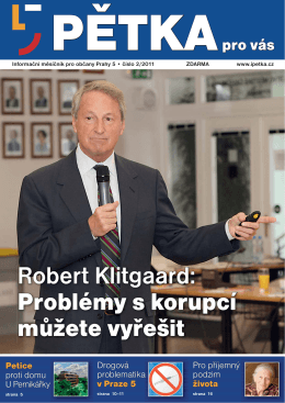 Robert Klitgaard: Problémy s korupcí můžete vyřešit