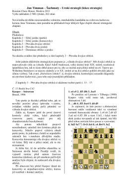Jan Timman – Šachmaty - Uroki strategii (lekce strategie)