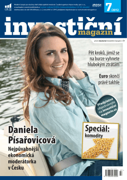Investiční magazín 7/2012 čtěte ZDE.