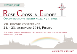 leták (česky) - Růže a kříž v Evropě 2014