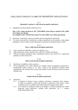 Zakládací smlouva [PDF] - Mateřské centrum Na zámečku