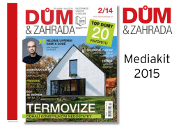 Mediakit 2015 - Dům a zahrada