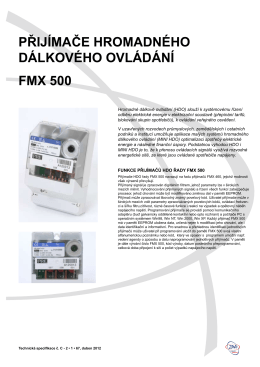 Přijímače hromadného dálkového ovládání FmX 500