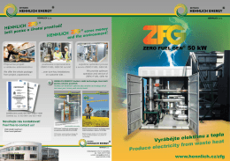 Brožura ZERO FUEL GEN® 50kW ORC