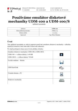 Používáme emulátor disketové mechaniky UDM-100 a UDM