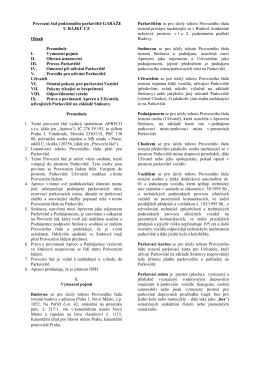 Provozní řád (pdf)