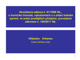 PhDr. JUDr. Vítězslav URBANEC, Ph.D. - zákon 184/2011