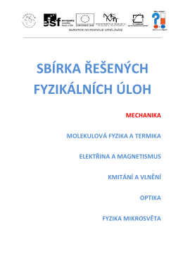 SBÍRKA ŘEŠENÝCH FYZIKÁLNÍCH ÚLOH