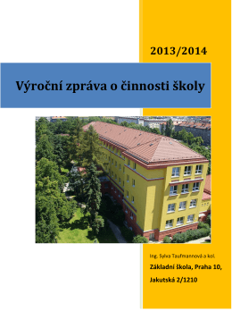 Výroční zpráva školy za školní rok 2013/2014 v pdf