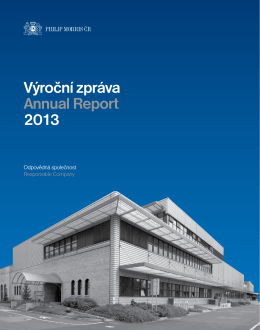 Výroční zpráva Annual Report 2013