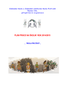 Plán práce šk. r. 2014/2015