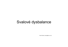 Svalové dysbalance