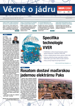 Rosatom dostaví maďarskou jadernou elektrárnu Paks