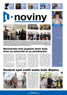 duben-květen 2014 - Noviny - Západočeská univerzita v Plzni