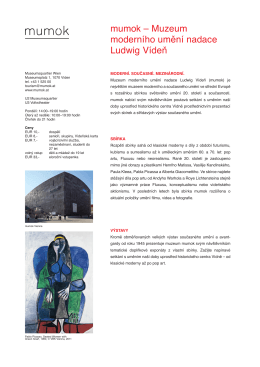 mumok – Muzeum moderního umění nadace Ludwig Vídeň
