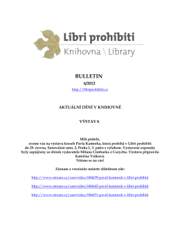 Bulletin 2012/06 - Libri prohibiti