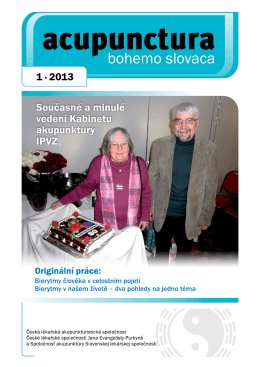 2013 - 1 - Česká lékařská akupunkturistická společnost