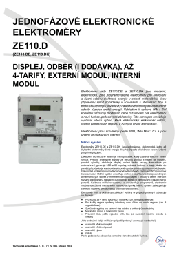 Technická specifikace ZE110