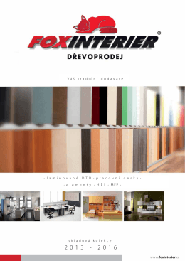katalog produktu foxinterier 2013-2016