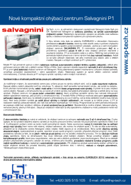 ohýbací centrum Salvagnini P1 - Sp