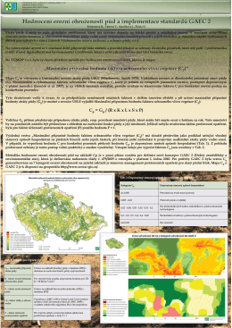 Hodnocení erozní ohroženosti půd a implementace standardů GAEC 2