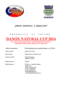 DANOX NATURAL CUP 2014