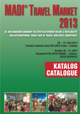 KATALOG CATALOGUE - MADI Travel Market