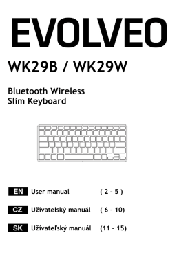 WK29B / WK29W Bluetooth Wireless Slim Keyboard