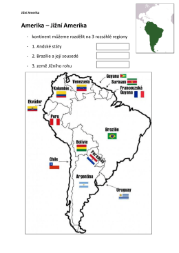 Amerika – Jižní Amerika