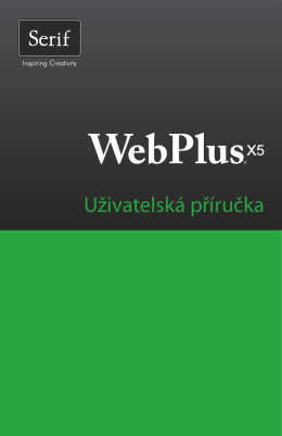 Uživatelská příručka WebPlus X5