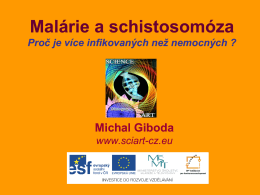 Michal Giboda - Malárie a schistosomóza